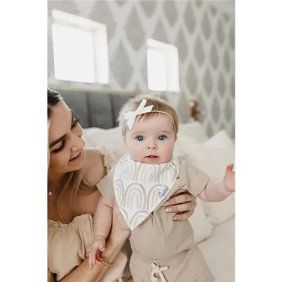 Copper Pearl - 4Pk Bliss Baby Bandana Drool Bibs Image 2