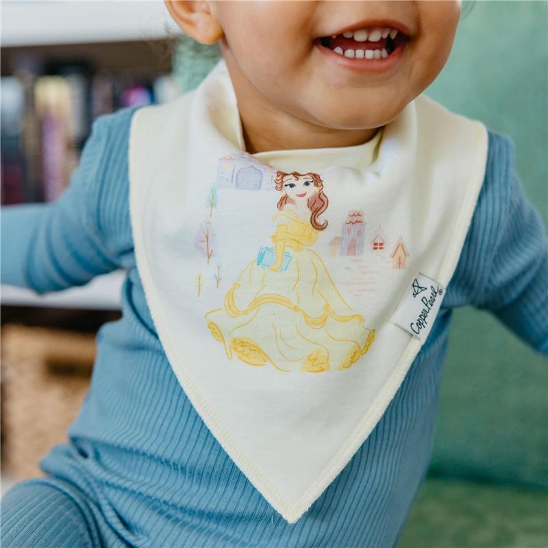 Copper Pearl - 6Pk Disney Princess Bandana Bib Set Image 3