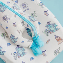 Premium diaper changing pad cover featuring Monsters Inc characters, patterned on soft fabric with vibrant colors.