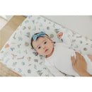 Premium diaper changing pad cover by Copper Pearl featuring a whimsical Wizarding World™ design with various iconic elements.