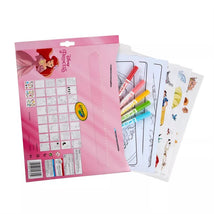 Crayola Color & Sticker Activity Set featuring Disney Princess characters, includes coloring sheets and colorful markers.