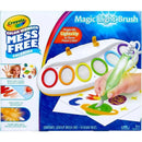 Crayola Color Wonder Magic Light Brush set featuring a light-up brush and color palette, designed for mess-free painting on special paper.