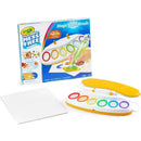 Crayola Color Wonder Magic Light Brush set with light-up brush, color palette, and blank paper for mess-free painting.