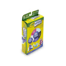 Crayola Model Magic packaging featuring five single color packs, including purple, blue, and pink shimmer colors.