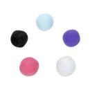 Colorful Crayola Model Magic in five round shapes: black, blue, pink, purple, and white. Ideal for creative projects.