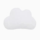 White cloud-shaped decorative pillow, soft and plush, ideal for nursery or bedroom decor.