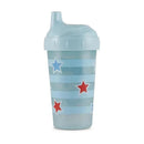 Disney Mickey Mouse hard spout cup featuring a blue design with red and blue stars, ideal for children.