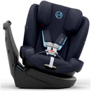 Cybex Callisto G 360° Rotating All-in-One Convertible Car Seat in Ocean Blue, featuring a padded, adjustable design and safety harness.