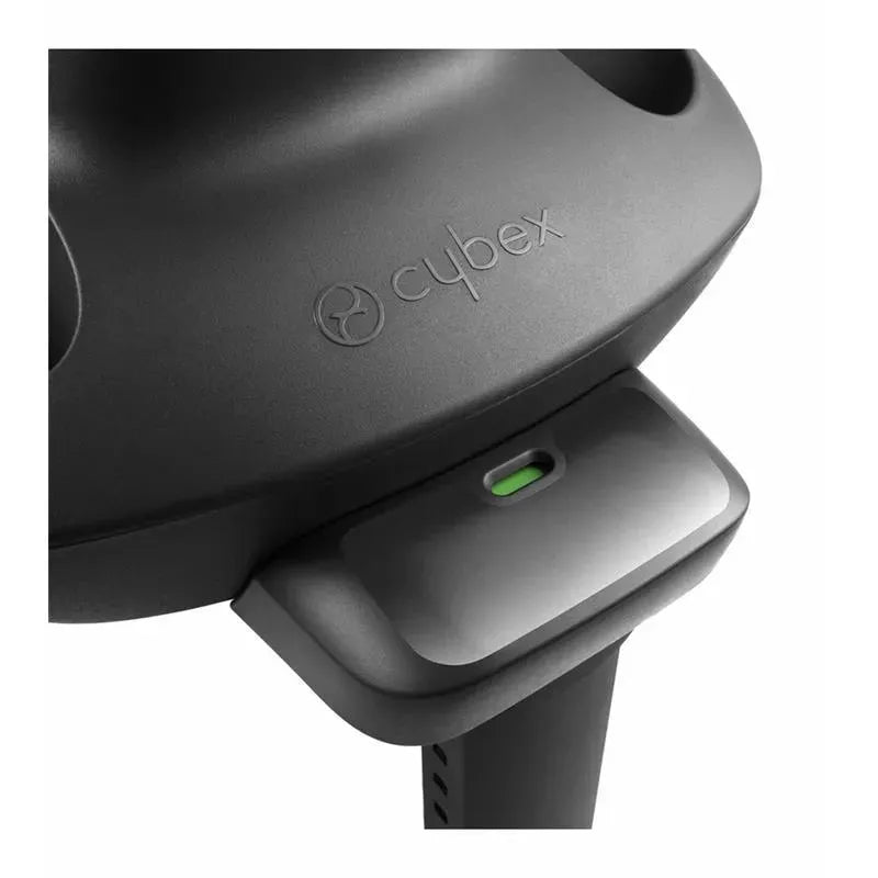 Cybex Cloud G Load Leg Car Seat Base with a green indicator light and the Cybex logo prominently displayed.