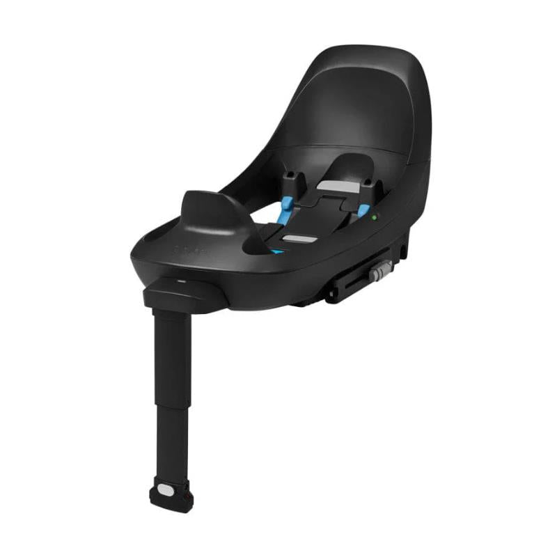 Cybex Cloud G Pro/Cloud T Load Leg Base with adjustable load leg and blue safety indicators for secure infant car seat installation.