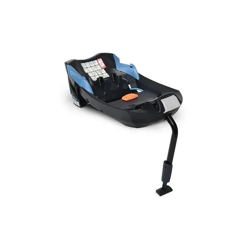 Cybex Cloud Q Infant Car Seat Extra Base featuring a sturdy base with adjustable support leg and safety indicators.