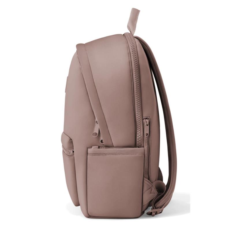Large Dagne Dover Dakota Backpack in Dune, featuring a sleek design, main zipper compartment, and side pockets.