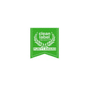 Clean Label Project Purity Award badge in green with white laurel design, signifying product purity and quality certification.
