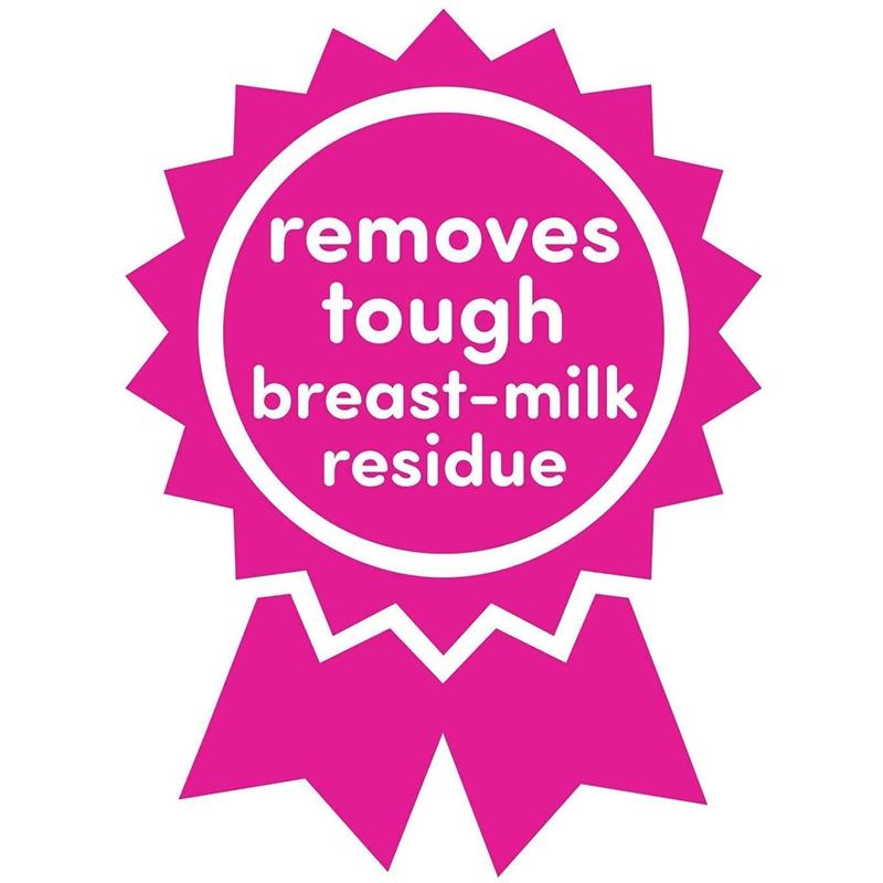 removes tough breast-milk residue