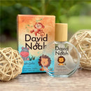 Lotion, body wash, and perfume bundle by David & Noah, featuring playful animal designs on the packaging.