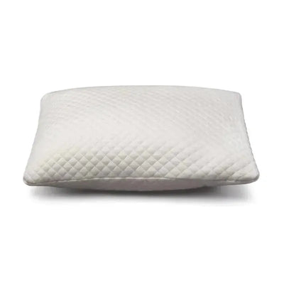 Luxury memory foam toddler pillow with a quilted white cover, designed by Delta Children for comfort and support.