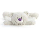 DEMDACO - Birthstone Amethyst and Grey, Stuffed Animal Blankie Bear February Image 2