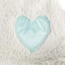 DEMDACO - Birthstone Color Aquamarine and Grey, Stuffed Animal Blankie Bear March Image 5