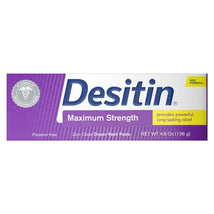 Desitin Maximum Strength Diaper Rash Paste, 4.8 oz, paraben-free, with zinc oxide for powerful, long-lasting relief.