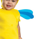 Flounder animated costume for toddlers, featuring a bright yellow top and blue fins, perfect for The Little Mermaid.