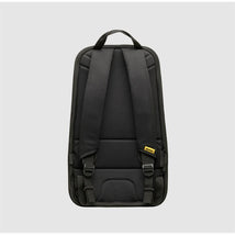 Black Doona X Pack & Go Basket features adjustable straps and secure side buckles, designed for convenient transportation.