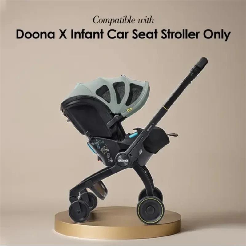 Doona X Summer Canopy in Dusty Sage, designed for the Doona X Infant Car Seat Stroller, showcasing its sleek, modern design.