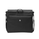 Black Maxi-Cosi diaper bag with multiple front pockets and a handle, designed for carrying baby essentials.