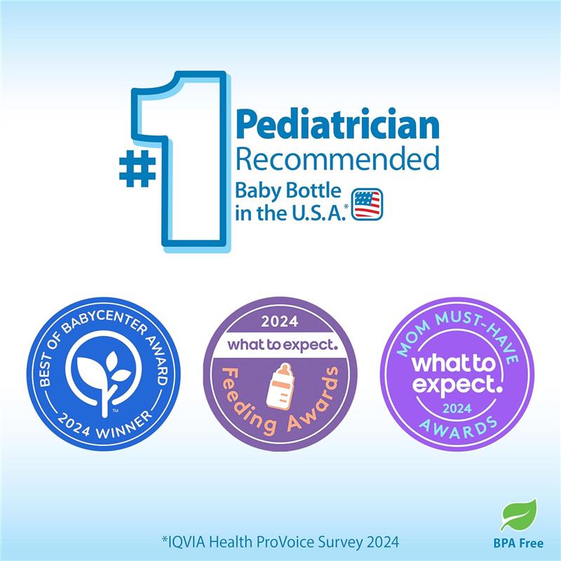 Dr. Brown 2Pk Anti-Colic Options+ Narrow Baby Bottle 8Oz/250Ml, Frog & Pig