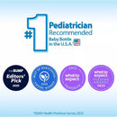 Dr. Brown 4 Oz/120 Ml Narrow Anti-Colic Options+ Baby Bottle With Happy Paci, 3Pk