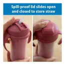 Dr. Brown's 2Pk Milestones Insulated Sippy Cup with Straw and Handles, Pink/Coral, 10 Oz/300 ml Image 6