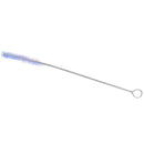 Bottle cleaning brush with a long handle and round loop, designed for cleaning wide-neck bottles.