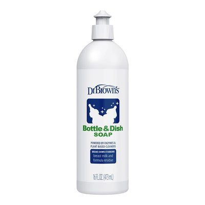 Dr. Brown's Bottle & Dish Soap for Baby Bottles and Baby Accessories, Fragrance-Free, 16 Oz Image 1