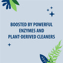 Fragrance-free baby soap description highlighting powerful enzymes and plant-derived cleaners for safe cleaning.