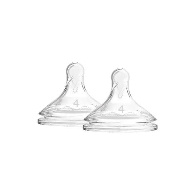 Dr. Brown's - 2Pk Options+ 4 Level Wide-Neck Silicone Bottle Nipples Image 1