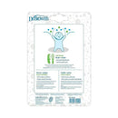 Soft and Safe Brush + Comb for babies features soft bristles and a rounded comb, designed to prevent scalp scratches.