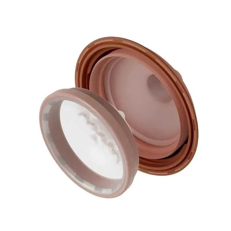 Medium-sized baby nipples from the Emulait 2Pk, featuring a soft, textured design for feeding infants.