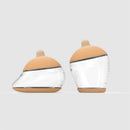 Starter kit containing two Emulait baby nipples, featuring light-colored silicone tops and transparent bases.
