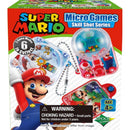 Epoch Super Mario Blind Box Skillshot Game Series packaging featuring Mario, three skillshot games, and a warning for small parts.