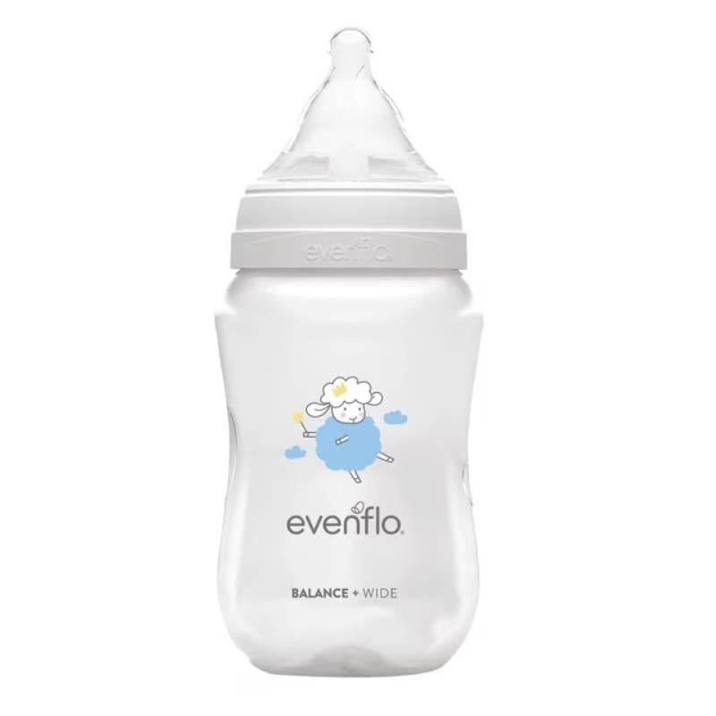 Evenflo Balance+ Wide Neck 9 oz Magic Friends decorated baby bottles, additional product view.