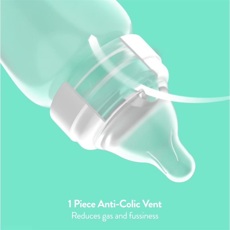 Evenflo Feeding 3Pk Balance + Wide Bottles, 9 Oz, featuring a bottle with an anti-colic vent to reduce gas and fussiness.