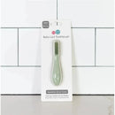 Ezpz Baby-Led Toothbrush in sage color, designed for babies 3 months+, featuring a textured bristle head and BPA-free packaging.