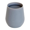 Silicone Tiny Cup by Ezpz in pewter color, designed for easy gripping and safe drinking.