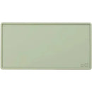 Sage-colored Ezpz Tiny Placemat featuring a smooth, rectangular design with rounded edges and logo in the bottom right corner.