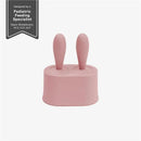 Tiny popsicle mold set in pink blush with two removable wands, designed for young children by a pediatric feeding specialist.