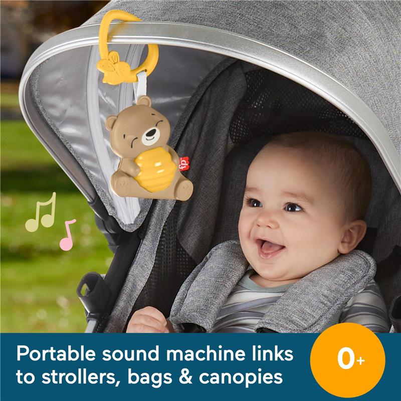 Fisher Price - Baby Toy Beary Soothing Portable Sound Machine with Music Image 2