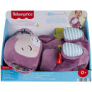 Fisher-Price Soothe ‘n Snuggle Purple Monkey plush toy, featuring rhythmic breathing motion and included lullaby for soothing infants.
