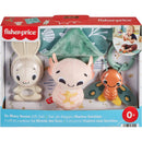 Fisher Price So Many Senses Set with a bunny rattle, plush character, and butterfly teether for sensory play. Suitable for infants.