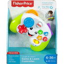 Fisher Price Laugh & Learn Game & Learn Controller in colorful design with buttons for numbers, letters, and shapes.