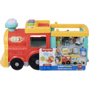 Fisher Price Little People Big ABC Animal Train toy features a colorful train with buttons, animal figures, and educational elements for toddlers.