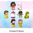 Fisher Price Little People Disney Princess Story Duos set featuring 8 character figures, including Moana, Belle, Tiana, Snow White, and more.